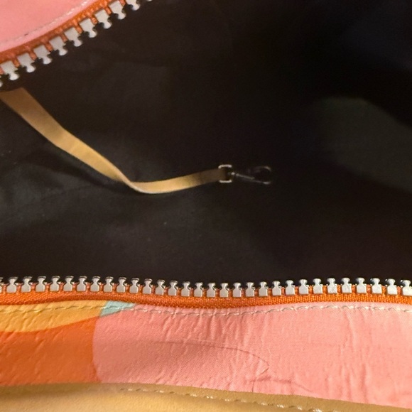 Kipling Nylon Hobo Women’s Orange Shoulder Bag With Monkey Adjustable Strap - Picture 10 of 16